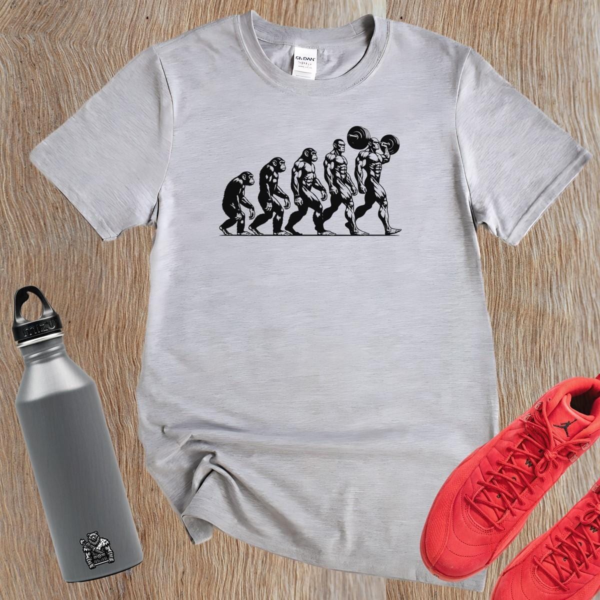 "Dynamic gym T-shirt featuring a bold motivational graphic, designed for comfort and style during workouts and casual outings."
