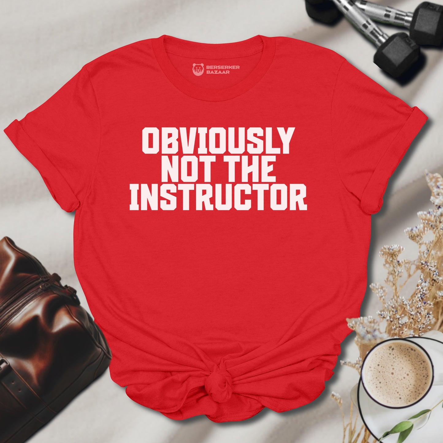 Stylish Red Gym Shirt for Women