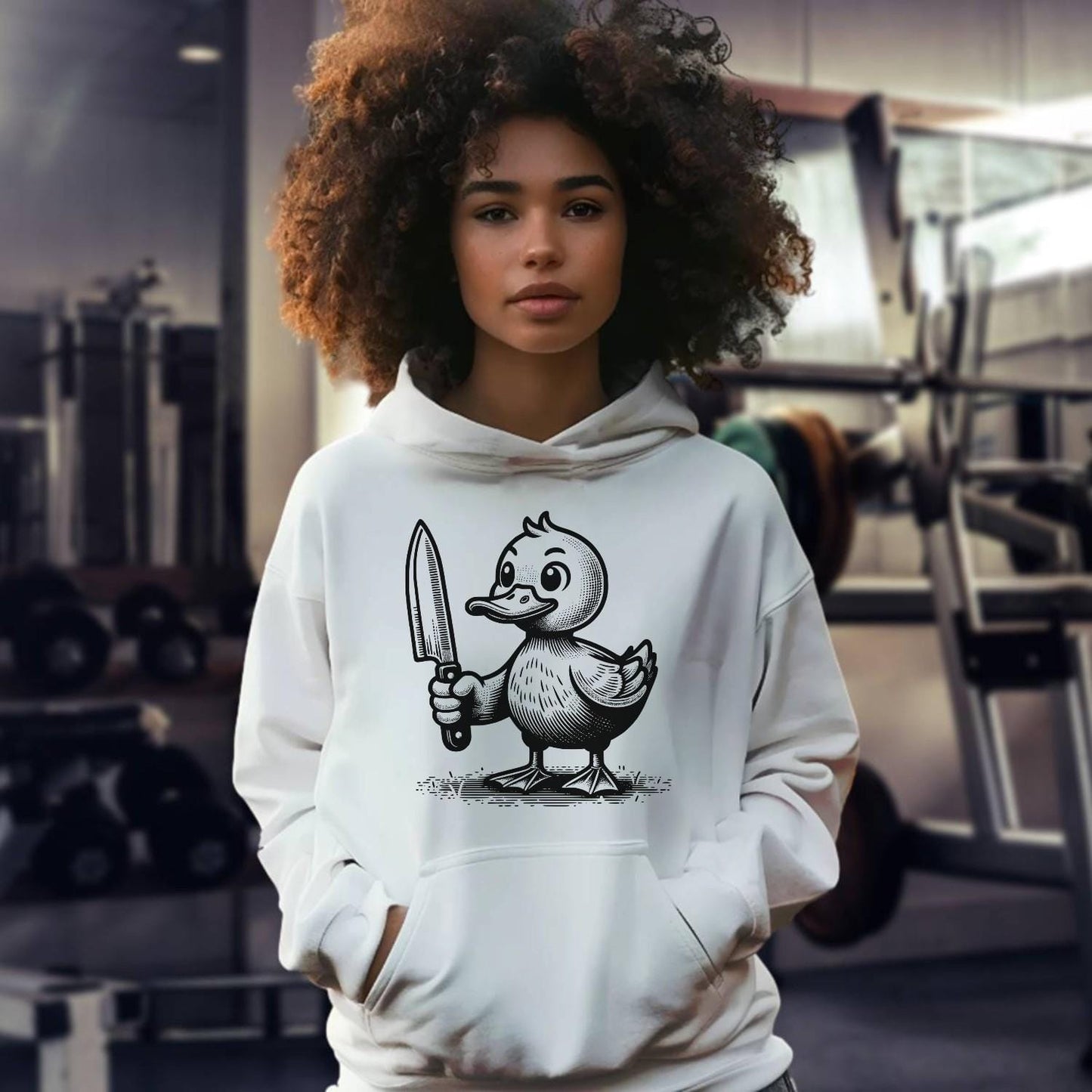 "Bold gym hoodie for athletes featuring inspiring graphic design. Modern fit, comfortable, versatile for workouts or casual wear."