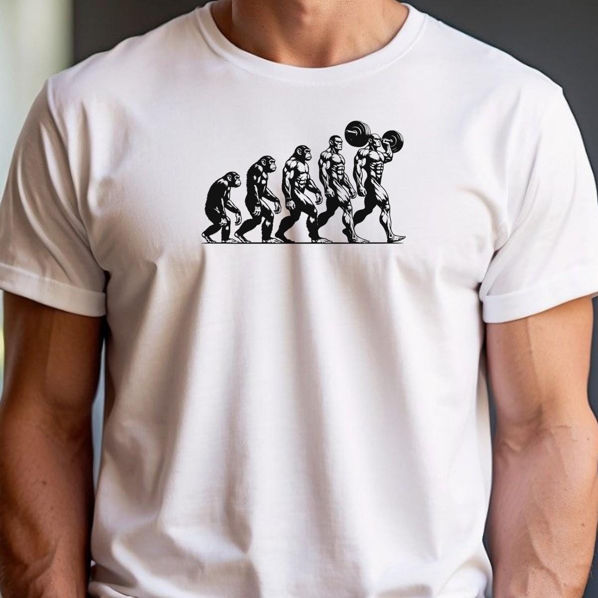"Dynamic gym T-shirt featuring a bold motivational graphic, designed for comfort and style during workouts and casual outings."