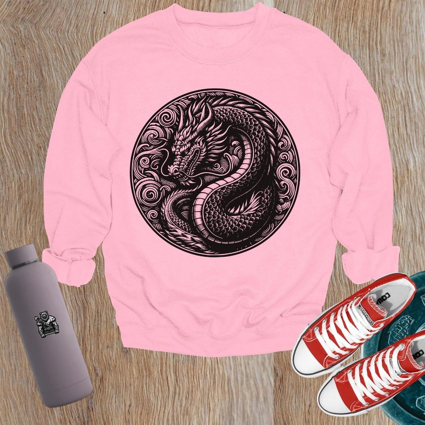 "Bold gym sweatshirt with inspiring design, relaxed fit, perfect for workouts and casual outings. Elevate your fitness wardrobe!"