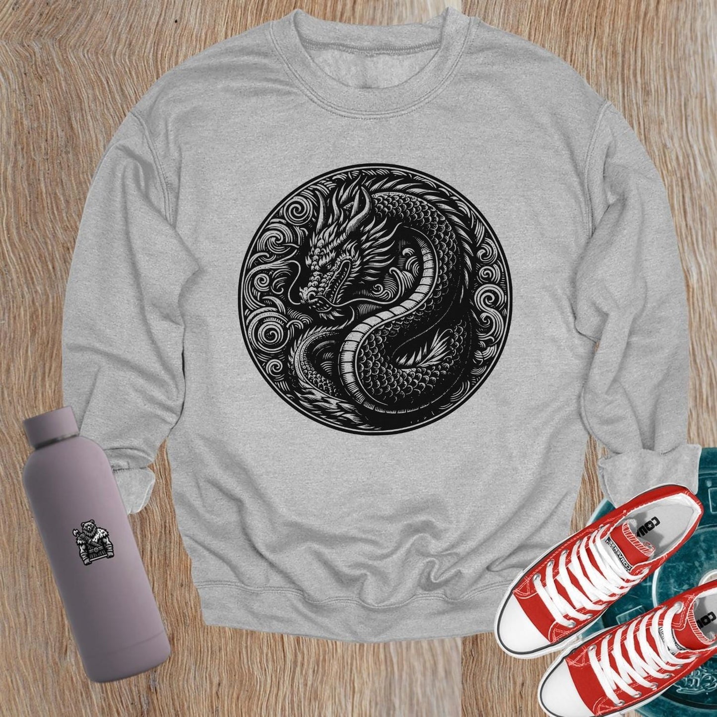 "Bold gym sweatshirt with inspiring design, relaxed fit, perfect for workouts and casual outings. Elevate your fitness wardrobe!"