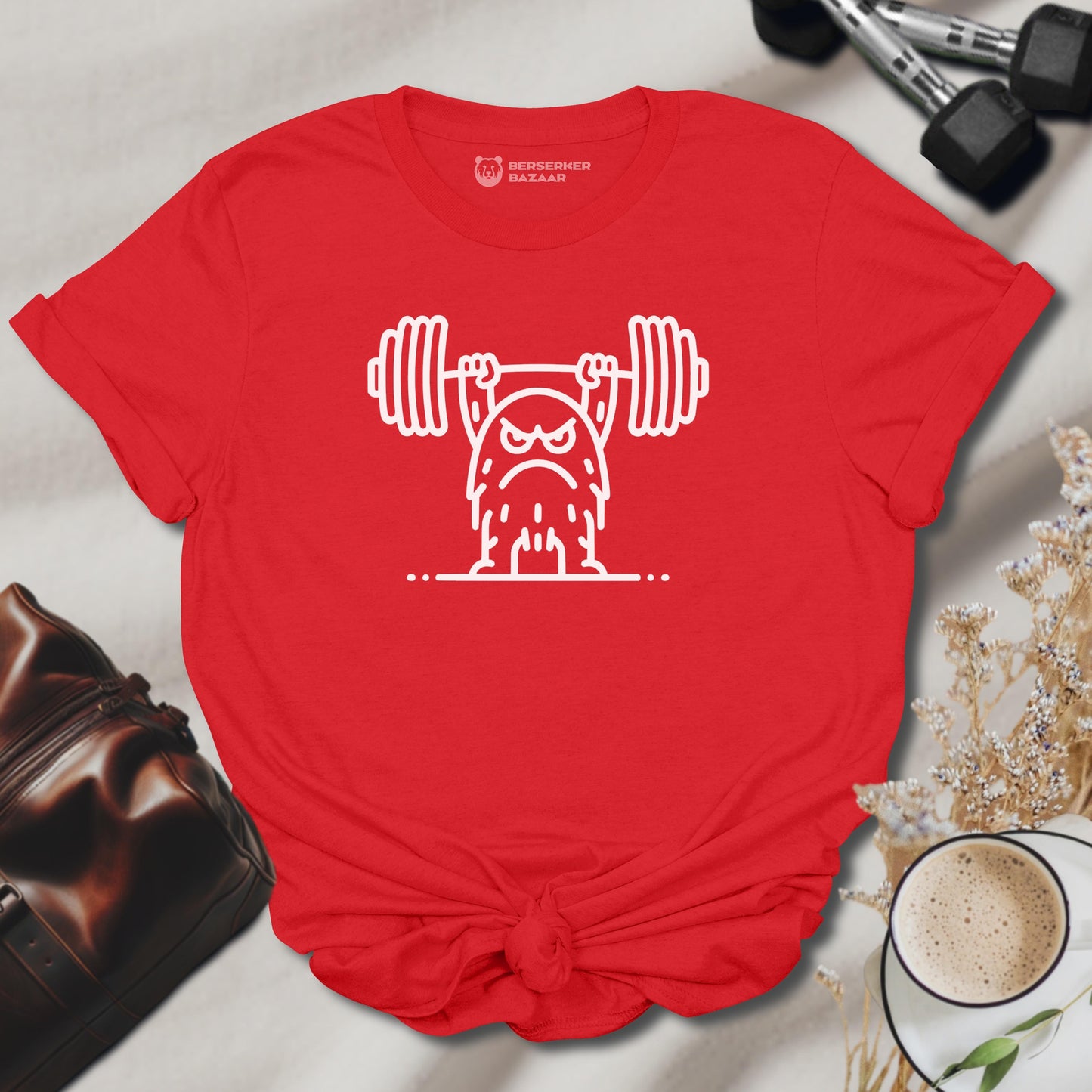 Stylish Red Gym Shirt for Women