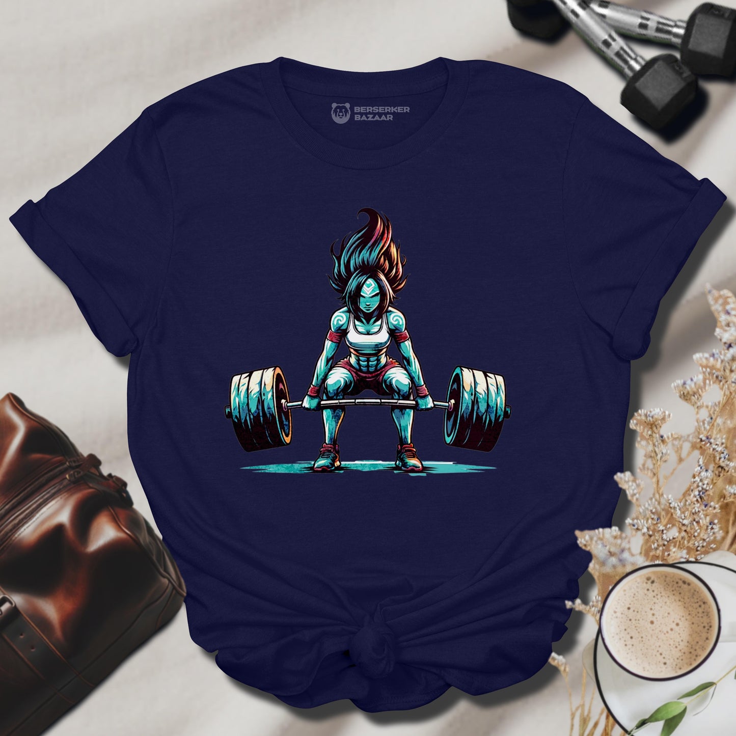 Stylish Navy Gym Shirt for Women