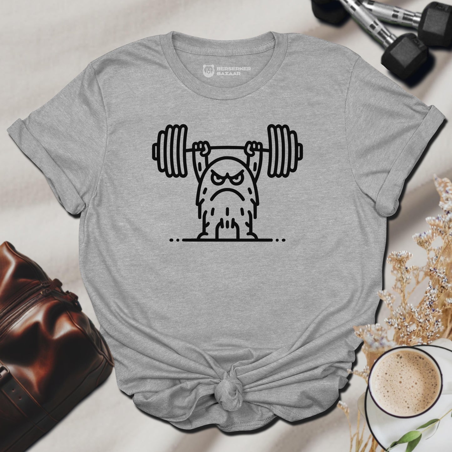 Stylish Grey Gym Shirt for Women