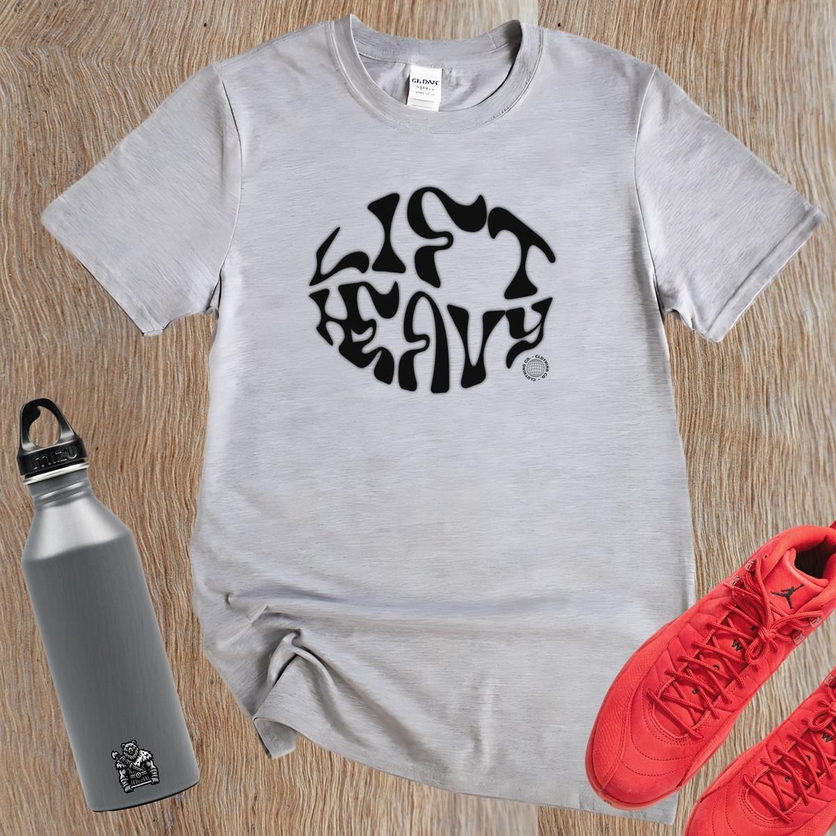 "Bold gym T-Shirt showcasing an inspiring graphic design that symbolizes strength and determination for fitness enthusiasts. Perfect for workouts."