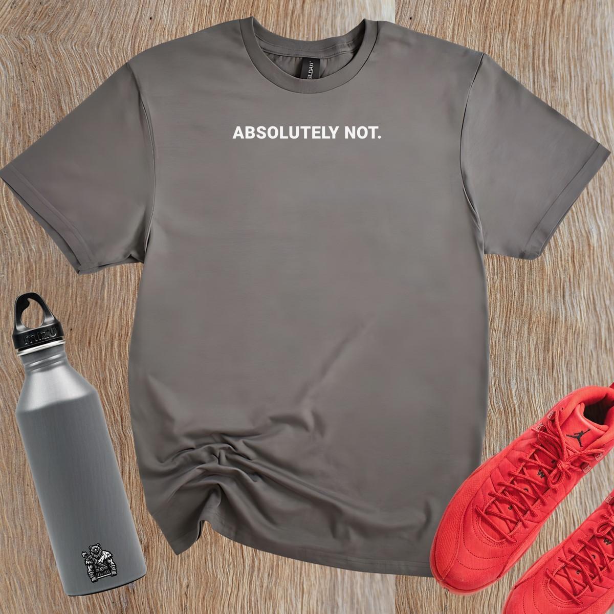 "Bold fitness T-shirt featuring an empowering statement, designed for workout motivation and showcasing gym passion. Ideal for enthusiasts."