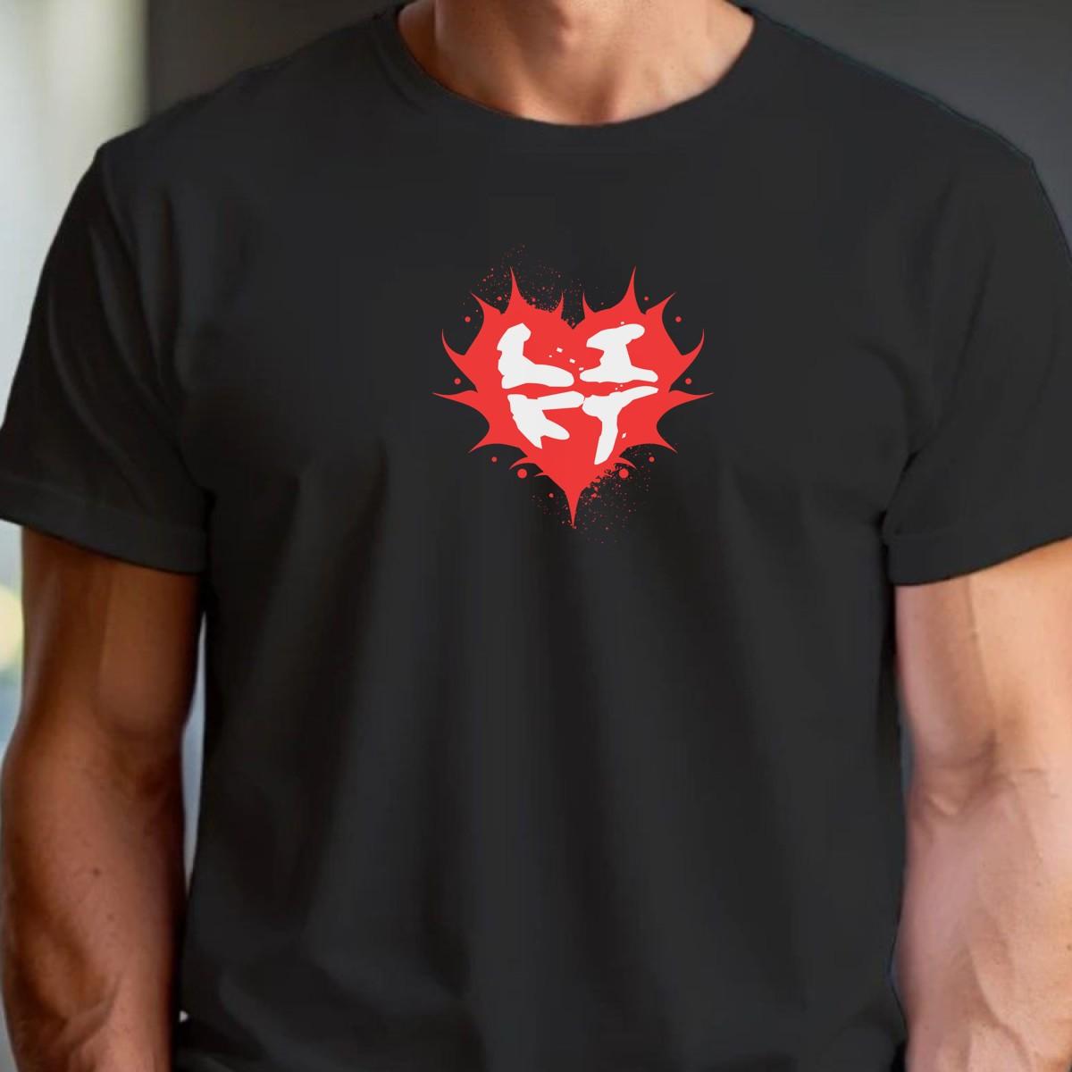 "Stylish gym T-shirt featuring a motivational graphic for fitness enthusiasts, perfect for workouts, running, or casual outings."