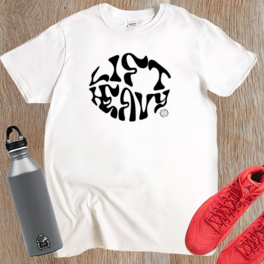 "Bold gym T-Shirt showcasing an inspiring graphic design that symbolizes strength and determination for fitness enthusiasts. Perfect for workouts."