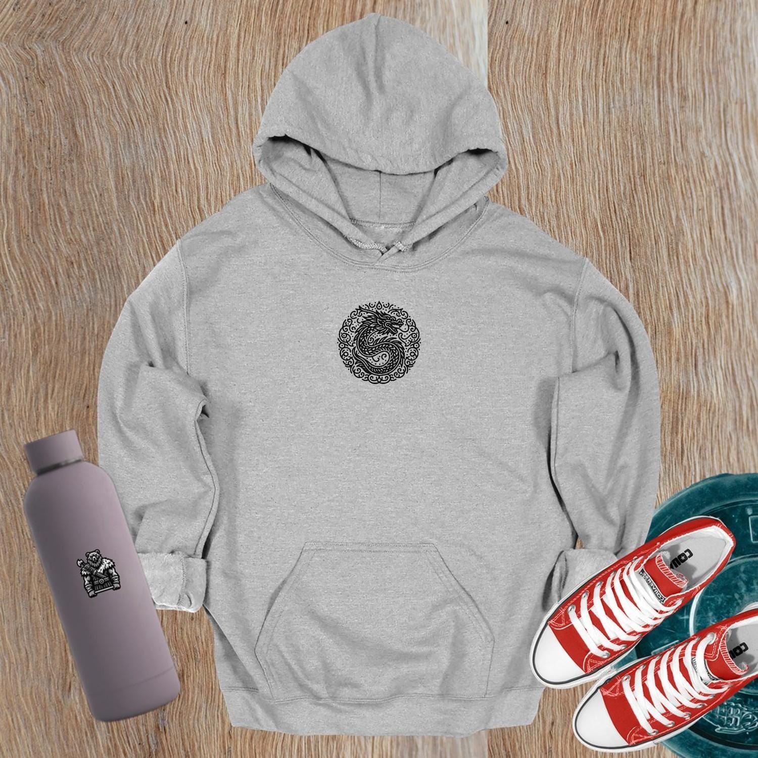 "Dynamic gym hoodie with bold motivational graphics, perfect for fitness enthusiasts. Versatile style suited for workouts and daily errands."