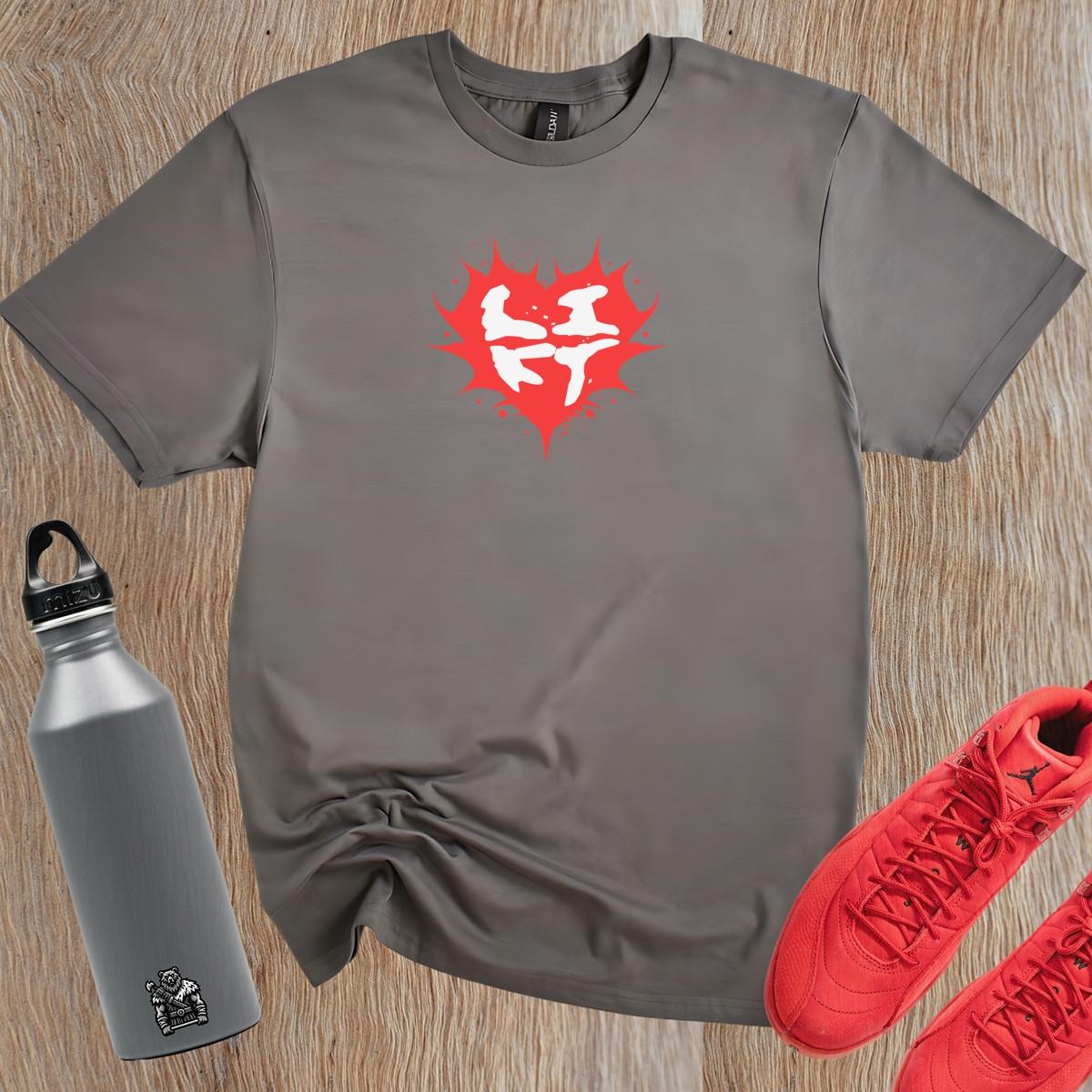 "Stylish gym T-shirt featuring a motivational graphic for fitness enthusiasts, perfect for workouts, running, or casual outings."
