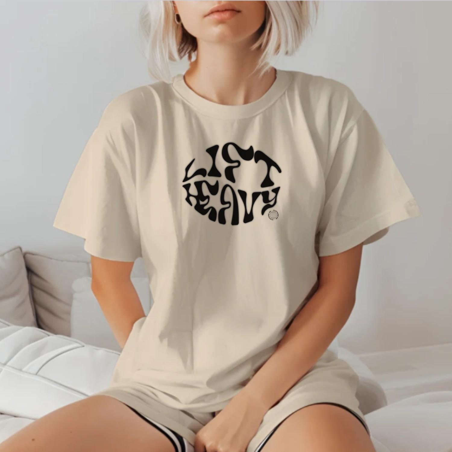 "Bold gym T-Shirt showcasing an inspiring graphic design that symbolizes strength and determination for fitness enthusiasts. Perfect for workouts."