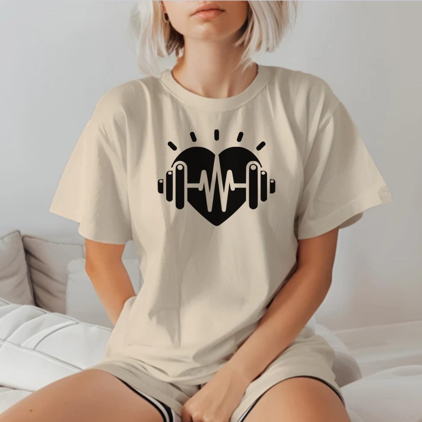 "Dynamic gym T-shirt featuring a bold empowering design for fitness enthusiasts, perfect for workouts and casual outings. Elevate your activewear!"