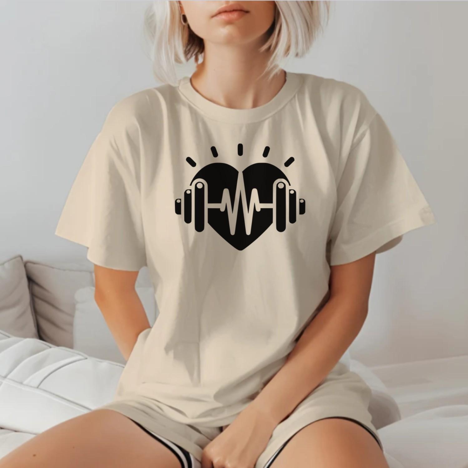 "Dynamic gym T-shirt featuring a bold empowering design for fitness enthusiasts, perfect for workouts and casual outings. Elevate your activewear!"