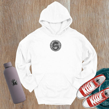 "Dynamic gym hoodie with bold motivational graphics, perfect for fitness enthusiasts. Versatile style suited for workouts and daily errands."
