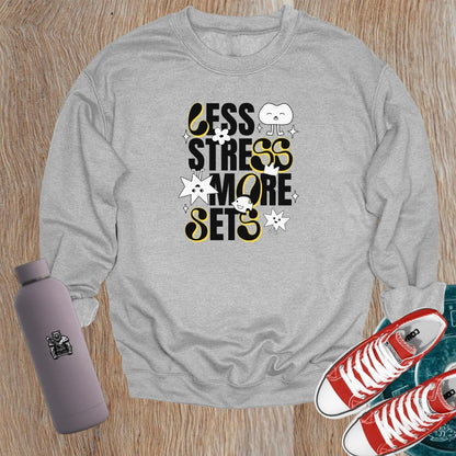 "Vibrant gym sweatshirt with unique designs, ideal for workouts or lounging, paired with leggings for a confident, stylish look."