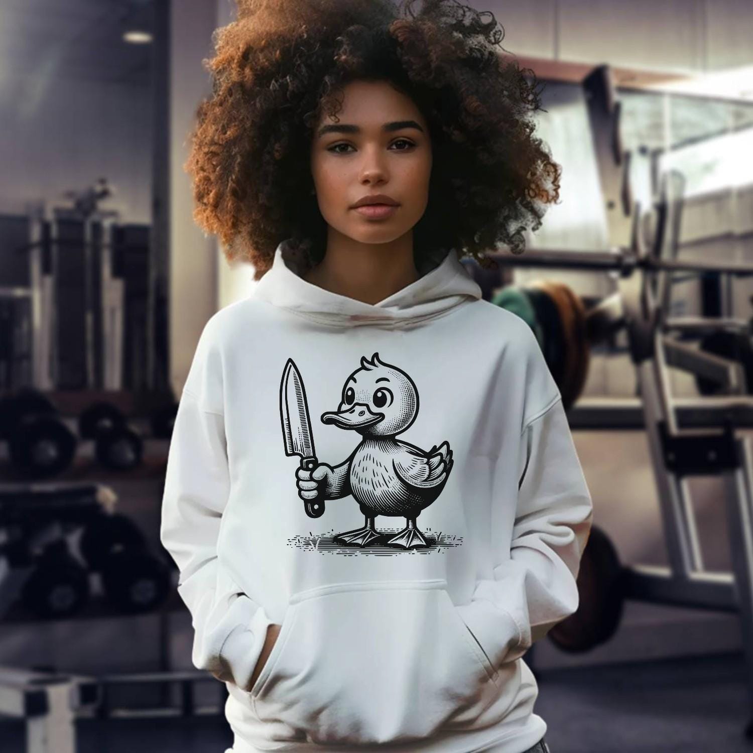 "Bold gym hoodie for athletes featuring inspiring graphic design. Modern fit, comfortable, versatile for workouts or casual wear."