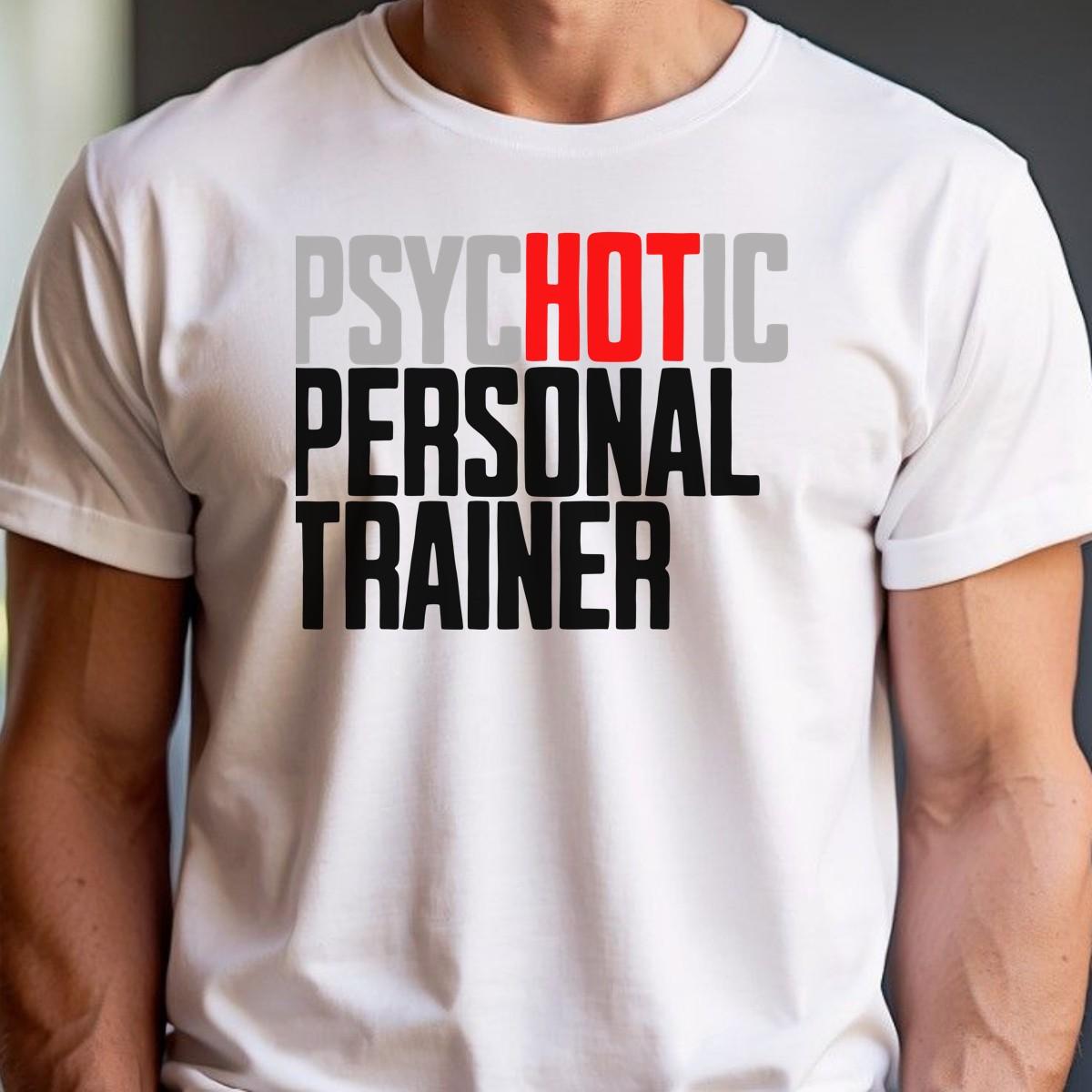"Bold 'Psychotic' gym T-shirt featuring striking graphics, designed for fitness enthusiasts to showcase determination and confidence."