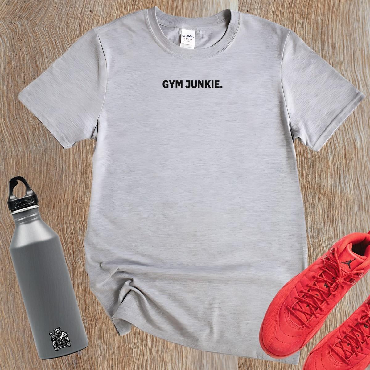 "Bold gym T-shirt with motivational graphic, perfect for workouts. Combines comfort and style for fitness enthusiasts. Elevate fitness!"
