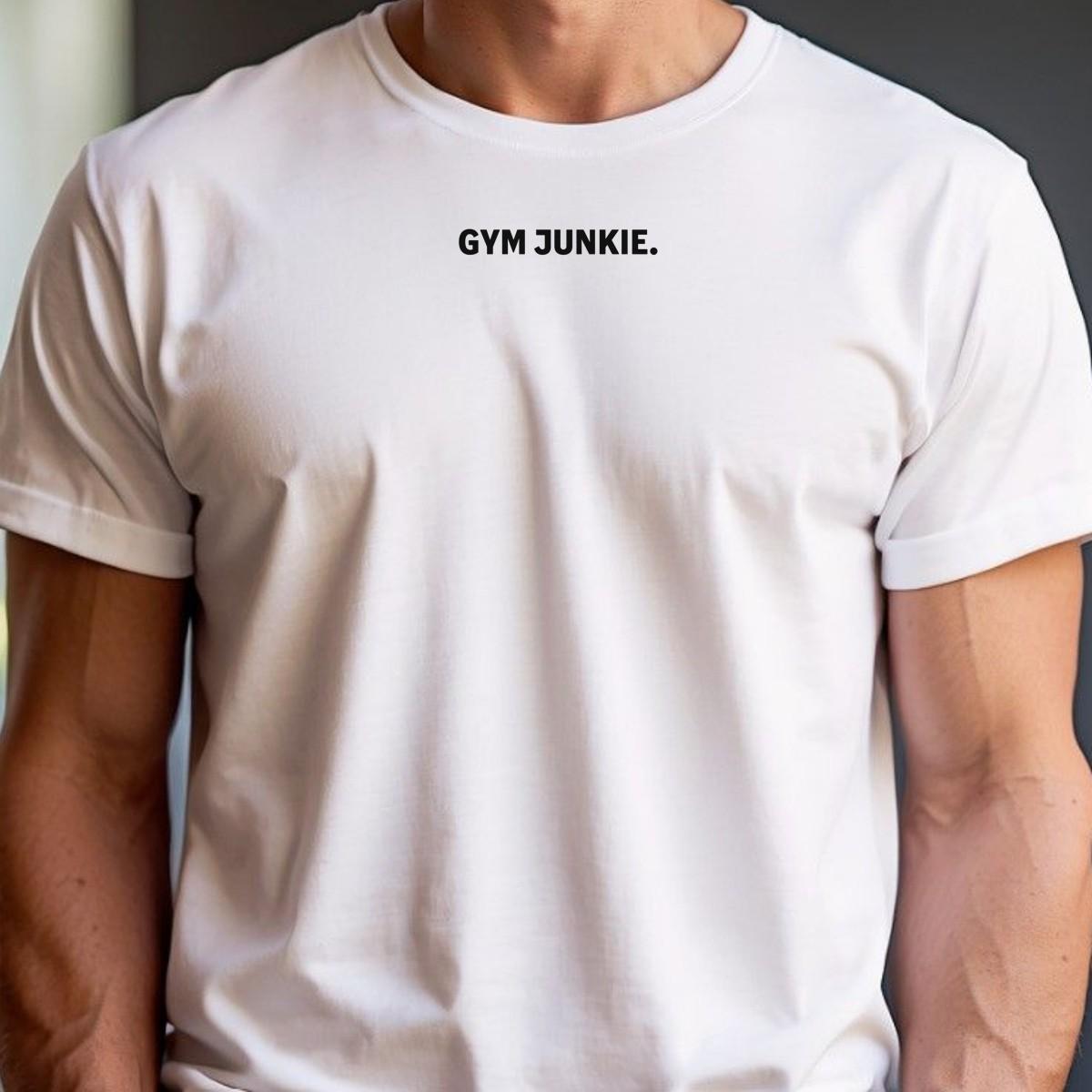 "Bold gym T-shirt with motivational graphic, perfect for workouts. Combines comfort and style for fitness enthusiasts. Elevate fitness!"