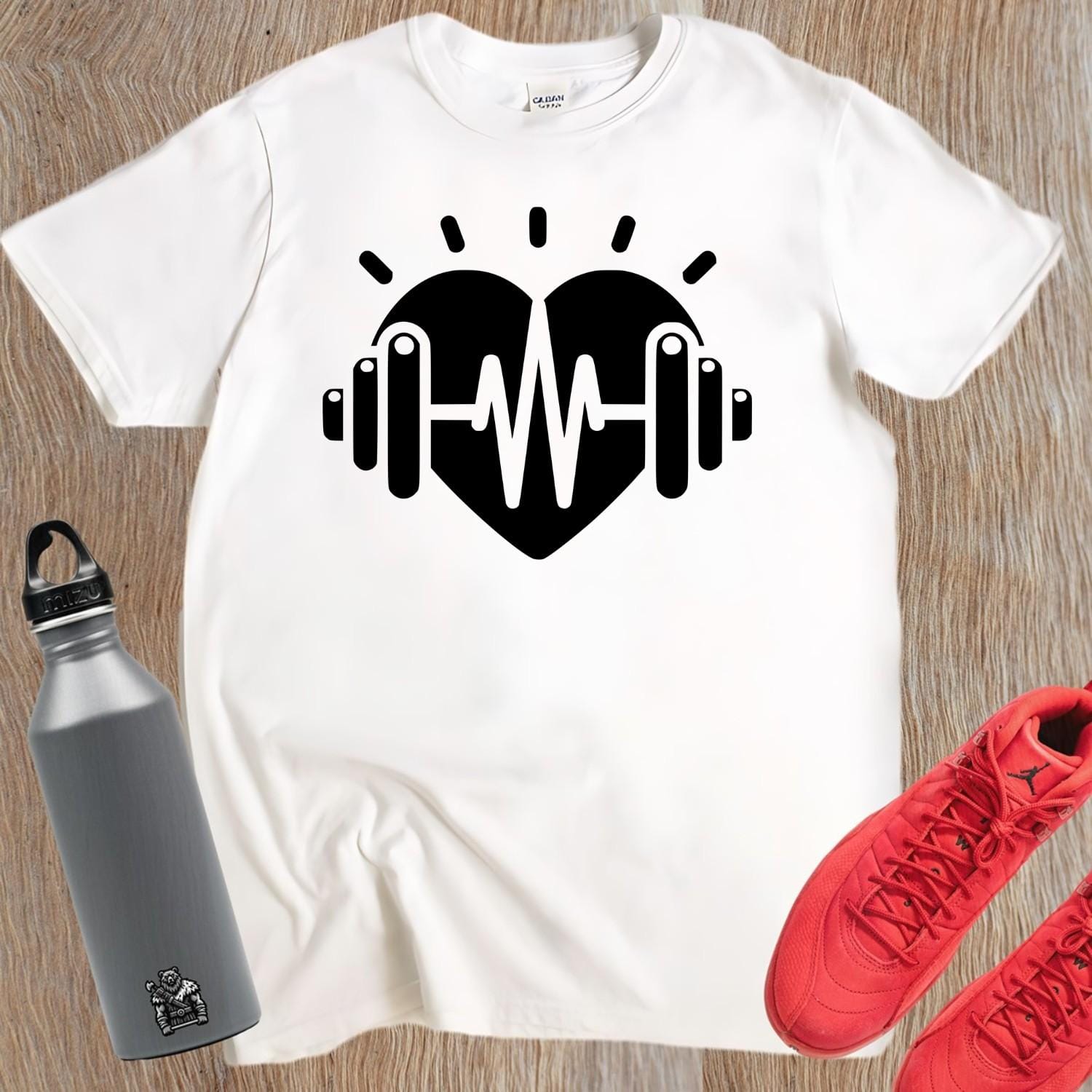 "Dynamic gym T-shirt featuring a bold empowering design for fitness enthusiasts, perfect for workouts and casual outings. Elevate your activewear!"