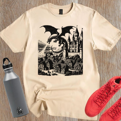 "Graphic gym T-shirt featuring a bold motivational design, perfect for fitness enthusiasts. Stylish, comfortable, and versatile wear."