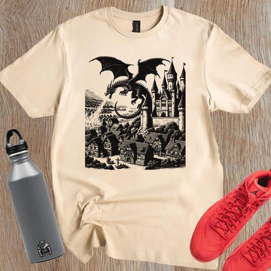 "Graphic gym T-shirt featuring a bold motivational design, perfect for fitness enthusiasts. Stylish, comfortable, and versatile wear."
