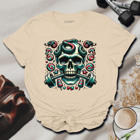 Stylish Sand Beige Gym Shirt for Women